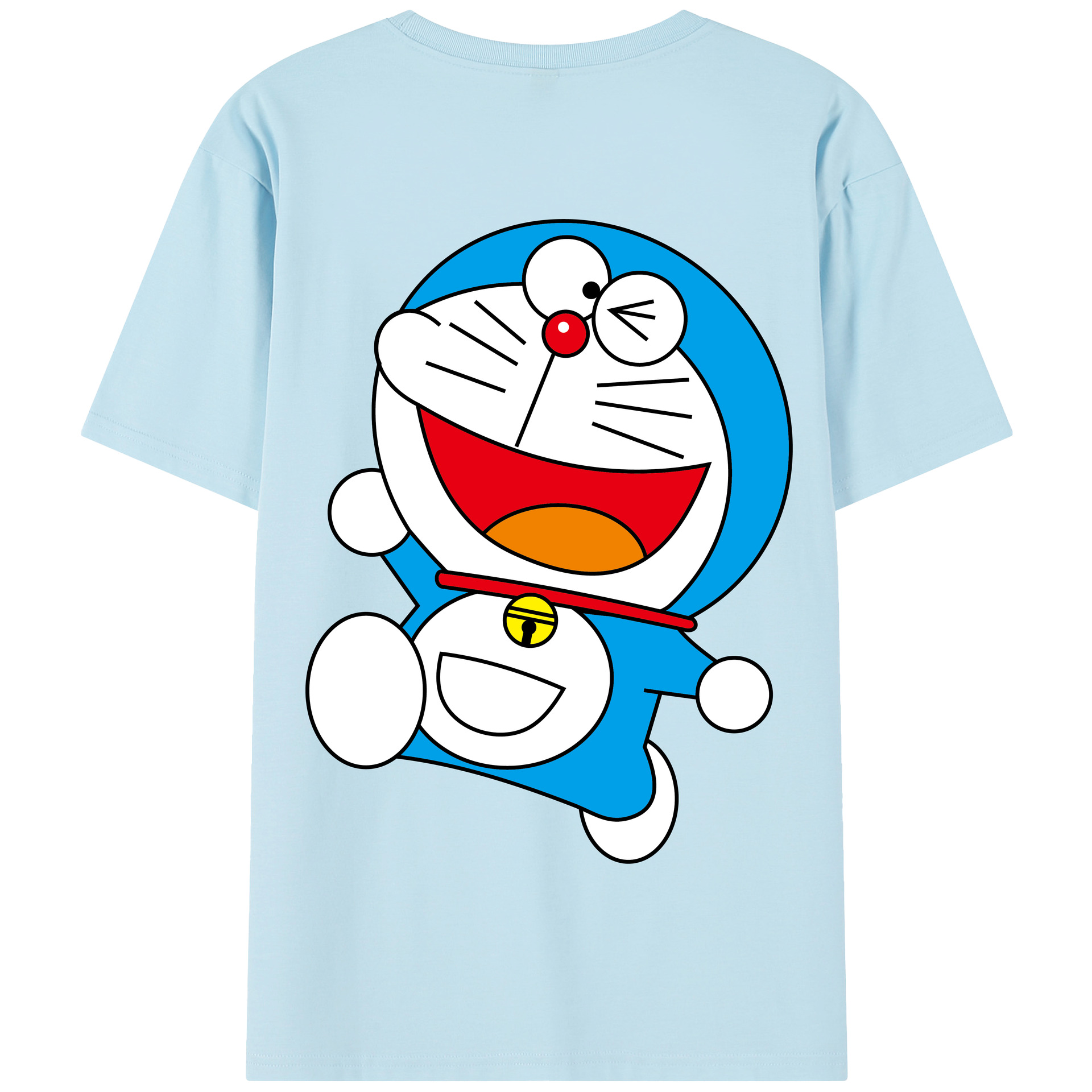 （画像用） ドラえもん Doraemon 綿100％半袖Tシャツ（背面プリント）